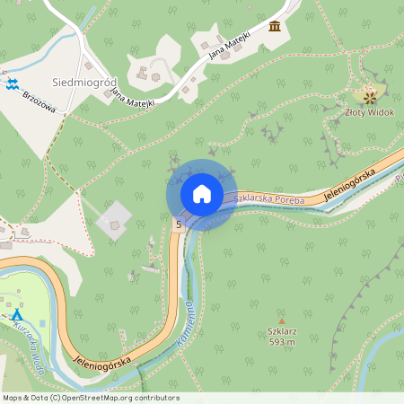 ul. Jeleniogórska, Szklarska Poręba, karkonoski, dolnośląskie