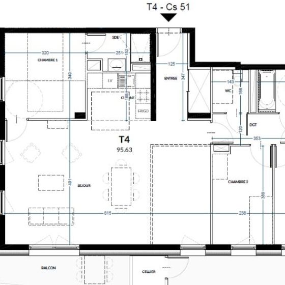 Louer appartement 4 pièces de 95 m² - Photo 2