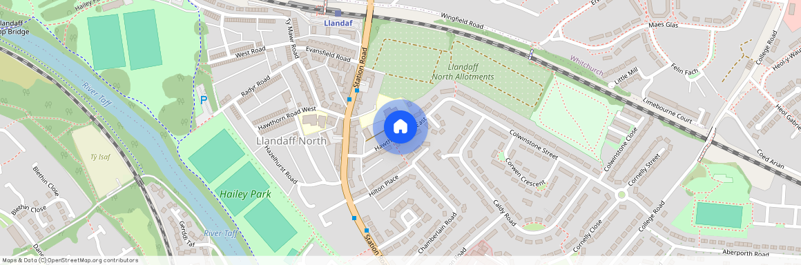 Hawthorn Road East, Llandaff North, Cardiff, South Glamorgan, CF14