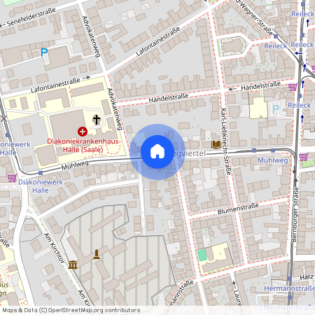 Mühlweg, 06114 Sachsen-Anhalt - Halle