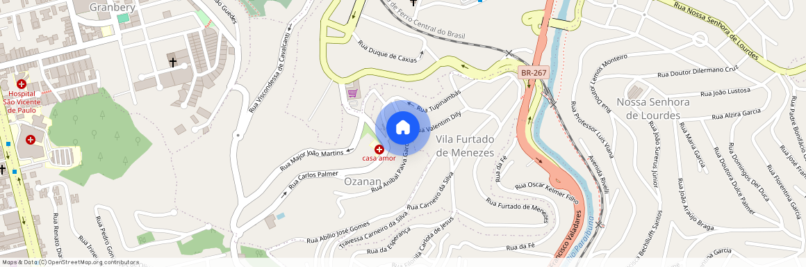 Rua Aníbal de Paiva García, 12, Vila Ozanan, Juiz de Fora, Minas Gerais, 36020340