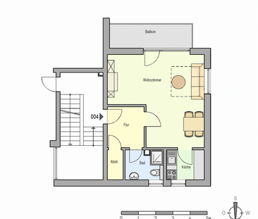 1-Zimmer-Wohnung in Düsseldorf-Lörick (unrenovierte Übergabe) - Photo 2