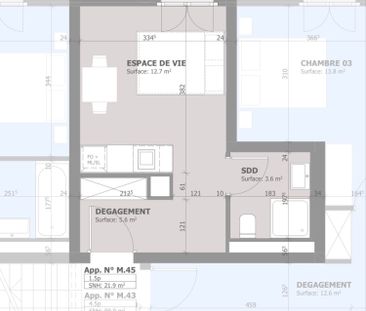 1 Zimmer, 22 m² - Photo 2