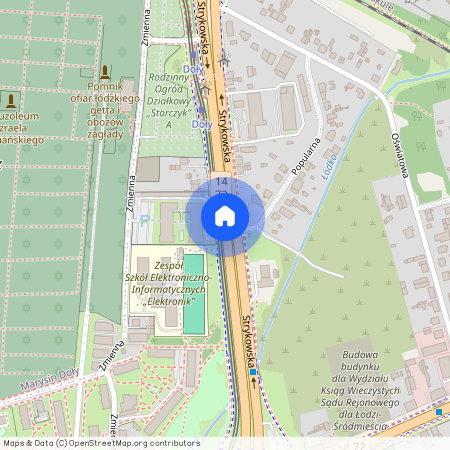 ul. Strykowska, Doły, Bałuty, Łódź, łódzkie