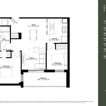 Le Kalm - 2 chambres au dernier étage - Occ. immédiate - appartement / Condo / logement à louer - Photo 4