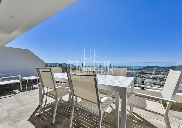 Modern duplex with sea views in Sierra Cortina, Finestrat, Benidorm, Alicante