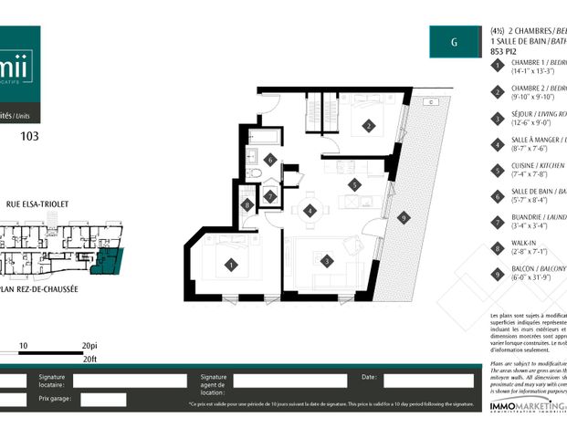 Appartements de luxe4½ à louer - Photo 1