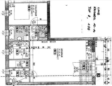 Schöne und zentrale 2-Zimmer Wohnung mitLoggia in der Kaisergasse 12 - 14 , Top 8 - Photo 3