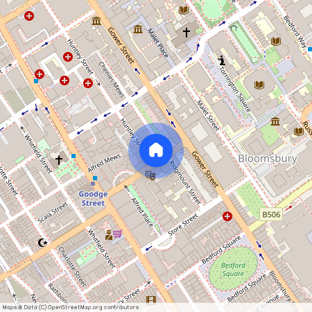 Ridgmount Gardens, Fitzrovia, WC1E