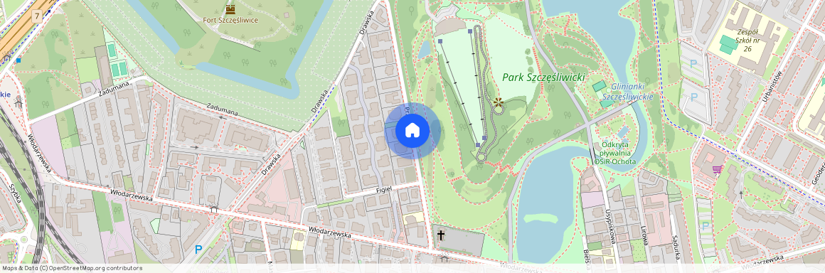 ul. Przy Parku, Szczęśliwice, Ochota, Warszawa, mazowieckie