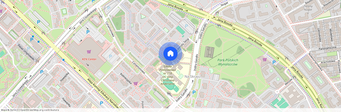 ul. Leonida Teligi, Ursynów-Centrum, Ursynów, Warszawa, mazowieckie