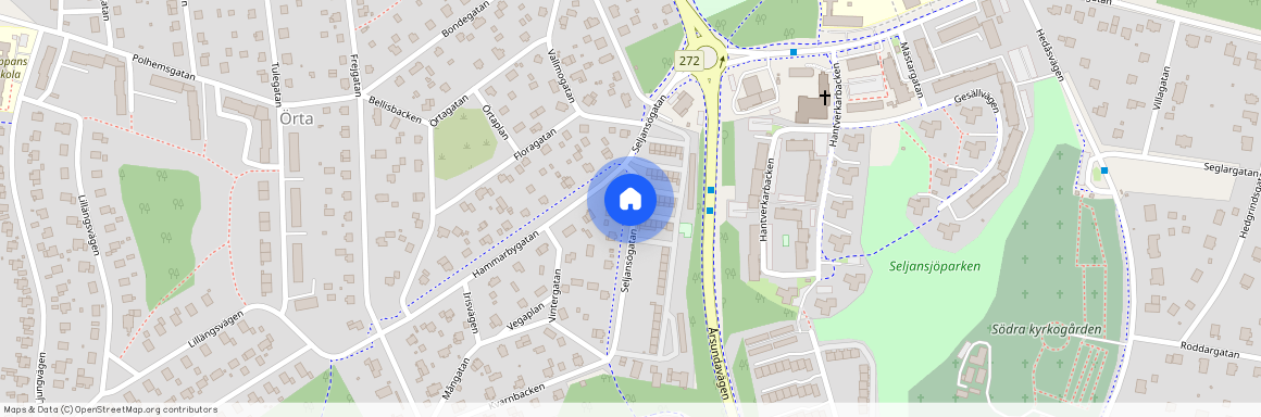 Seljansögatan, Sandviken