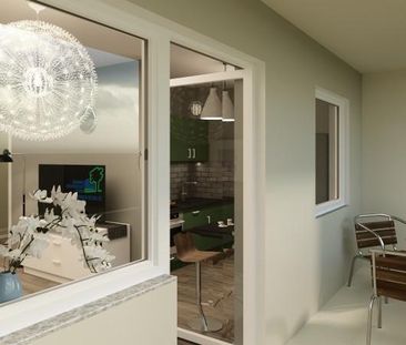 Möblierte 1-Raumwohnung mit Küche - Photo 4