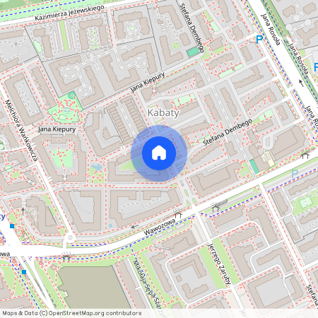 ul. Ksawerego Bronikowskiego 1, Kabaty, Ursynów, Warszawa, mazowieckie