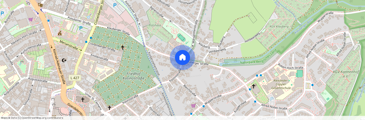 Kasinostr. / Margaretenstr. / Klauberger Str., 42651 Nordrhein-Westfalen - Solingen