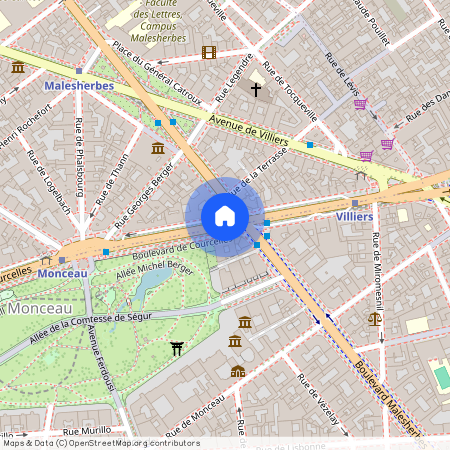 Boulevard de Courcelles et Rue Margueritte 75017 Paris (17e arrondissement)