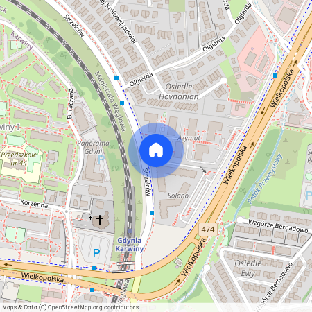 ul. Strzelców, Mały Kack, Gdynia, pomorskie