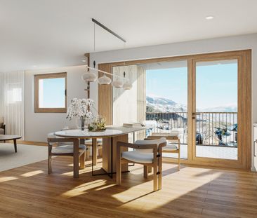 3.5-Zimmerwohnung zur Miete (Erstbezug): Neubau Hasol in Bürchen - Foto 2