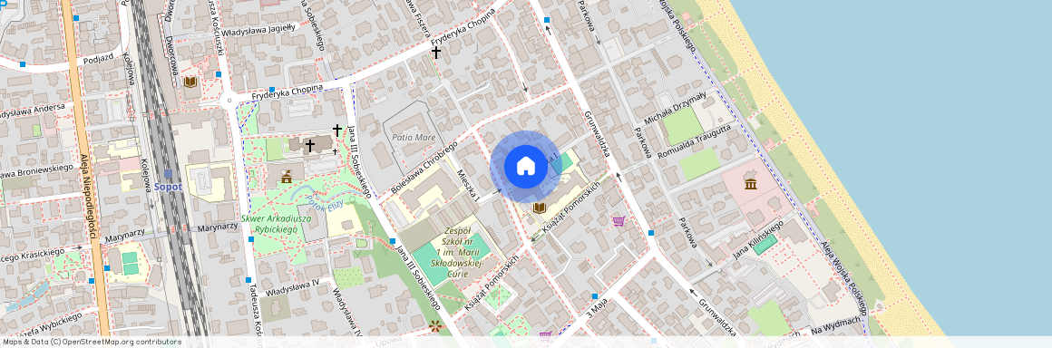 ul. Mieszka I I, Dolny Sopot - Grunwaldzka, Dolny Sopot, Sopot, pomorskie