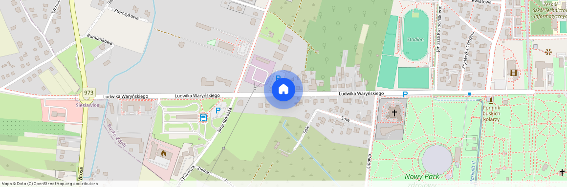 ul. Ludwika Waryńskiego, Busko-Zdrój, Busko-Zdrój, buski, świętokrzyskie