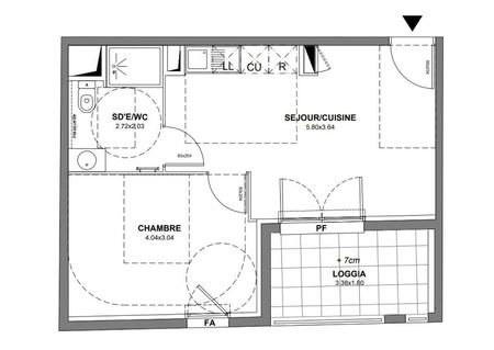location Appartement T2 DE 35.95m² À CASTELNAU LE LEZ - Photo 3