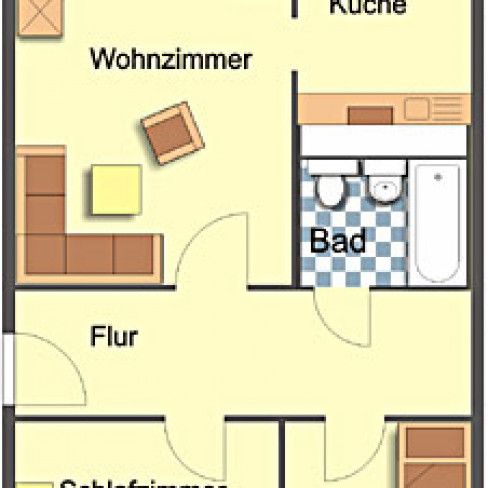 Wohnung, 3 Zimmer (69,08 m²) - Photo 2