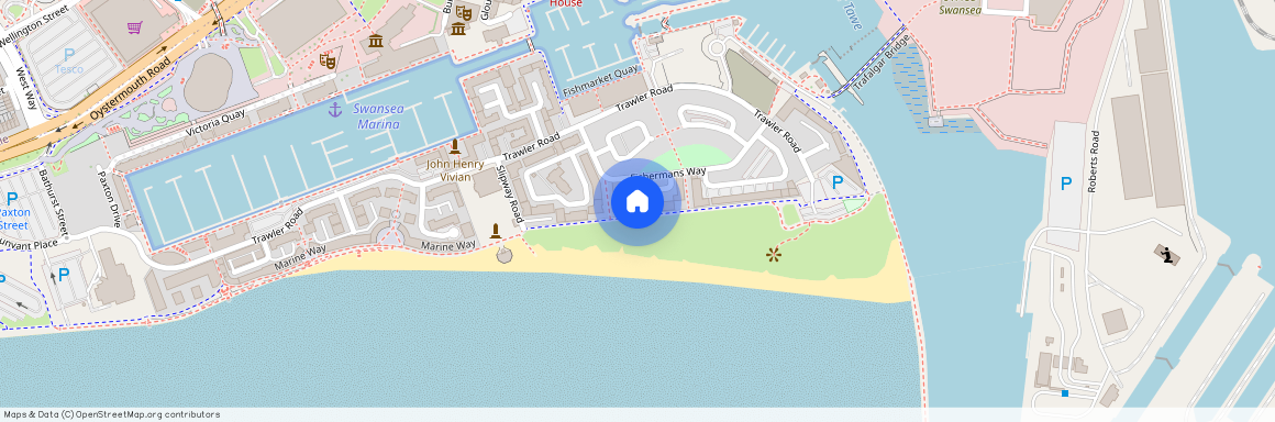 Fishermans Way, Maritime Quarter, Swansea