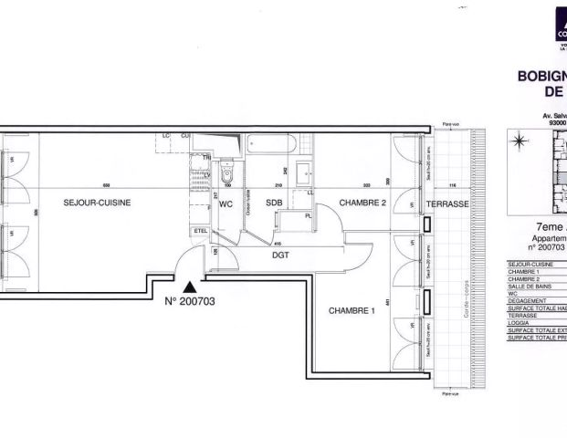 location Appartement T3 DE 68.2m² À BOBIGNY - Photo 1