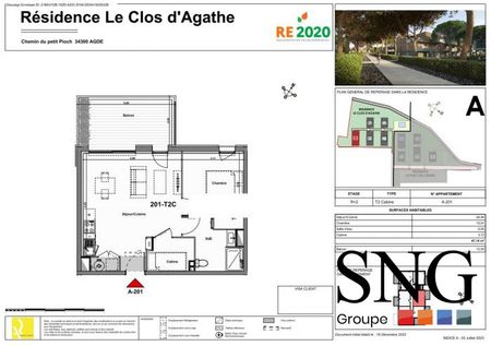 T2 CABINE NEUF AVEC BALCON + 2 PARKINGS - Photo 5