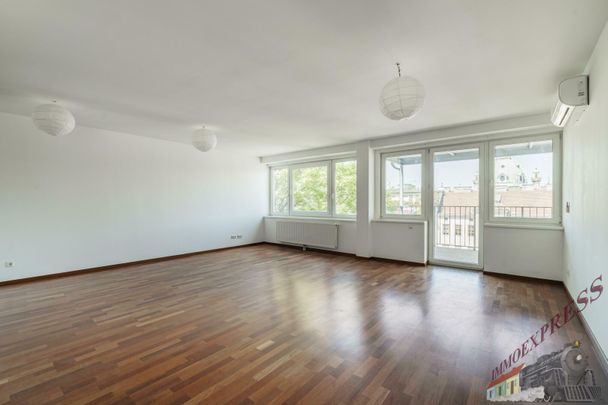 Hoch-Exklusiv und Moderne 4-Zimmer Wohnung (klimatisiert) im 7.Liftstock, nähe Karlskirche, Schwarzenbergplatz + 10 m² Balkon + Garage - Photo 1