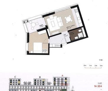 1A-204 - Magnifique appartement neuf de 2.5 pièces avec vue sur le ... - Photo 4