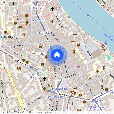 HITrental Marktplatz Apartments, Rümelinsplatz 1, 4001 Basel, Switzerland