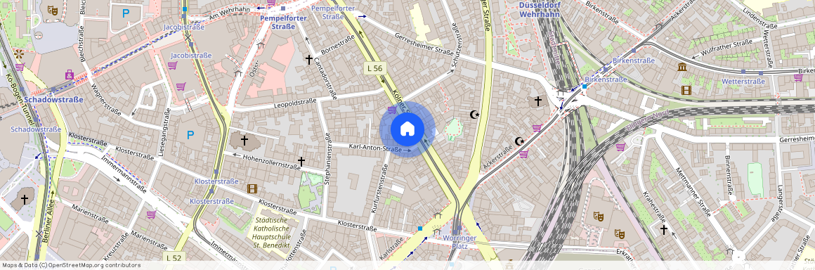 Kölnerstraße 45, 40211 Düsseldorf - Stadtmitte