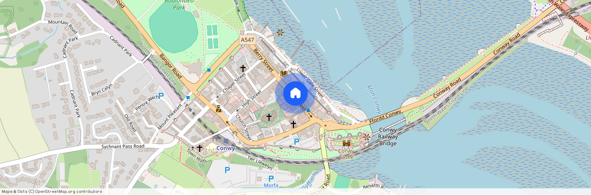 Castle Street, Conwy (Town), Conwy (County of), LL32