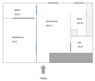 2,5 Zimmer Wohnung, per sofort, in der Nähe vom Spital - Photo 5