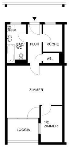 Ideale Wohnung für Singles//3.OG , 1. ME mite - Foto 3