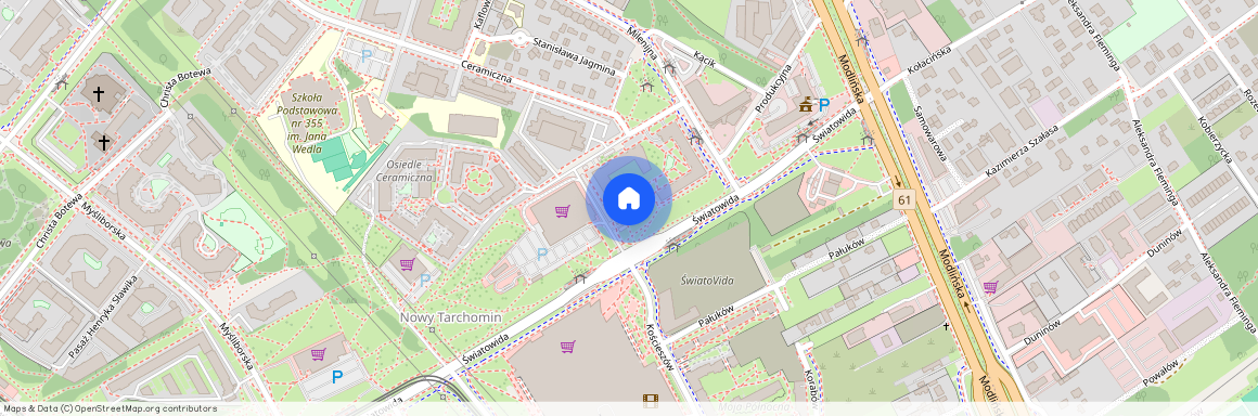 Światowida 16, Warszawa, Białołęka, Tarchomin