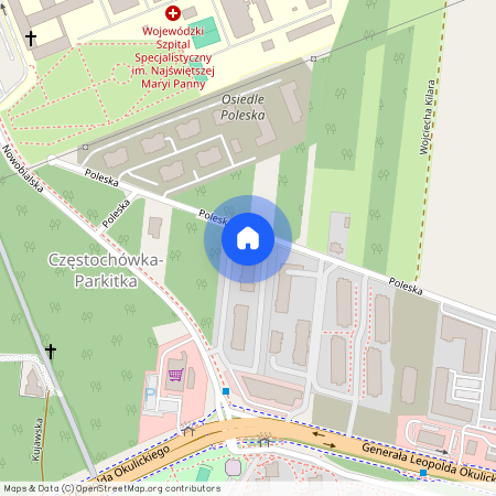 ul. Poleska 37, Parkitka, Częstochówka-Parkitka, Częstochowa, śląskie