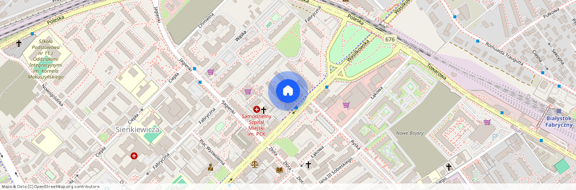 ul. Sienkiewicza, Sienkiewicza, Białystok, podlaskie