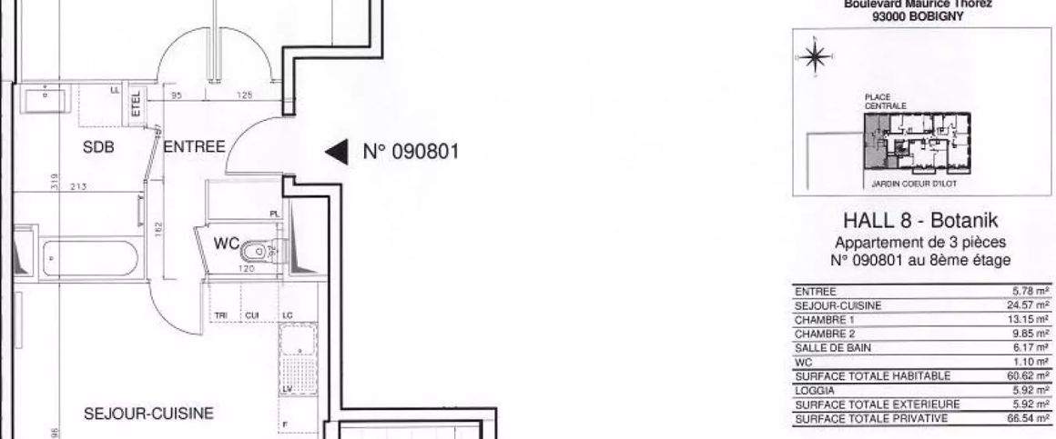 location Appartement T3 DE 60.1m² À BOBIGNY - Photo 1