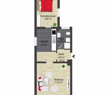 Gemütliche Erdgeschosswohnung mit Einbauküche - Photo 6