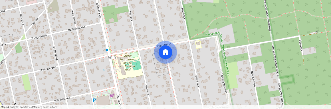 Warszawa, Wawer, Wawer, Anin, Zalipie