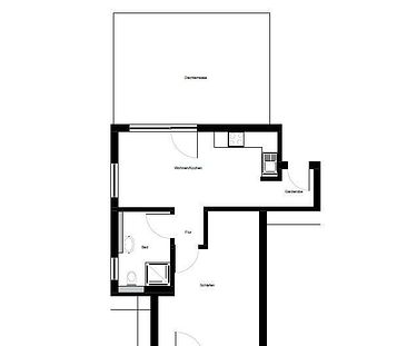 Helle 2-Zimmer-Neubau-Wohnung mit Einbauküche, sonniger Dachterrasse & Balkon - Foto 2