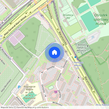 ul. Dorycka, Wrzeciono, Bielany, Warszawa, mazowieckie