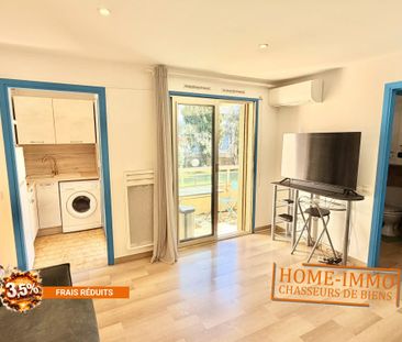 Golfe-Juan – Studio meublé étudiant 22 m² avec terrasse, parking et... - Photo 3