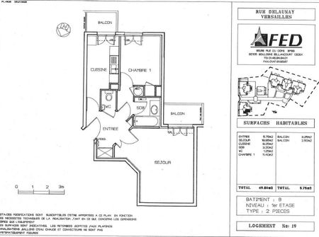 location Appartement T2 DE 49.8m² À VERSAILLES - Photo 3