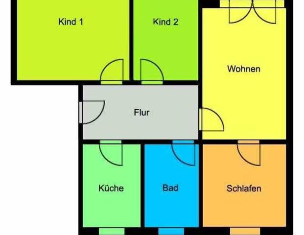 Perfekte Familienwohnung mit schönem Balkon in ländlicher grüner Umgebung! - Photo 1