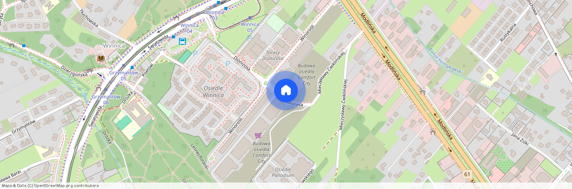 ul. Dionizosa 6, Nowodwory, Białołęka, Warszawa, mazowieckie
