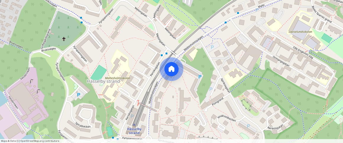 Maltesholmsvägen **, Strand