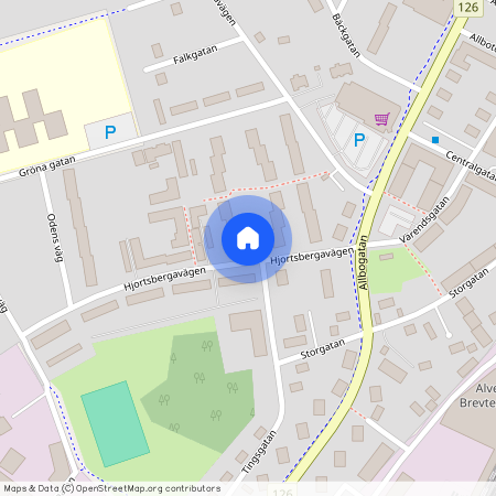 Alvesta Centrum, Kronoberg, Hjortsbergavägen 8 A